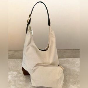 NWT ANTHROPOLOGIE LOVE KNOT SLOUCHY BAG & POUCH